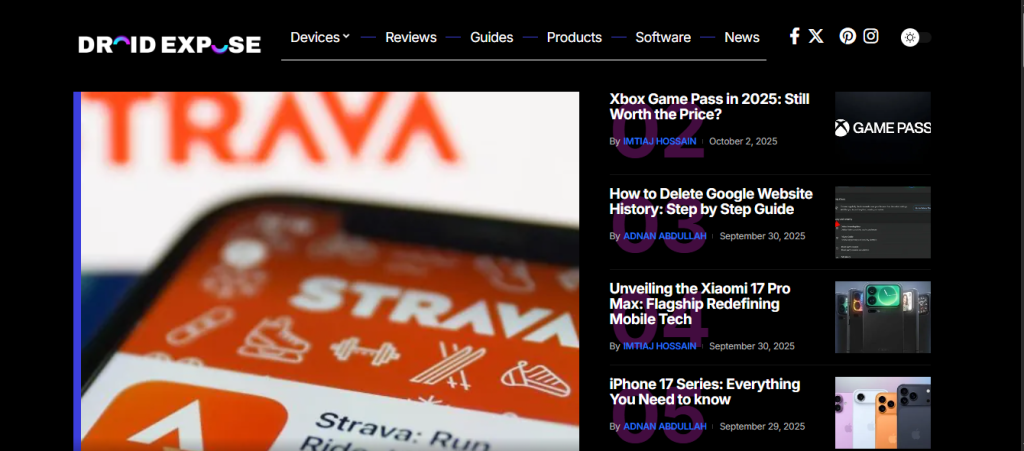 droidexpose homepage
